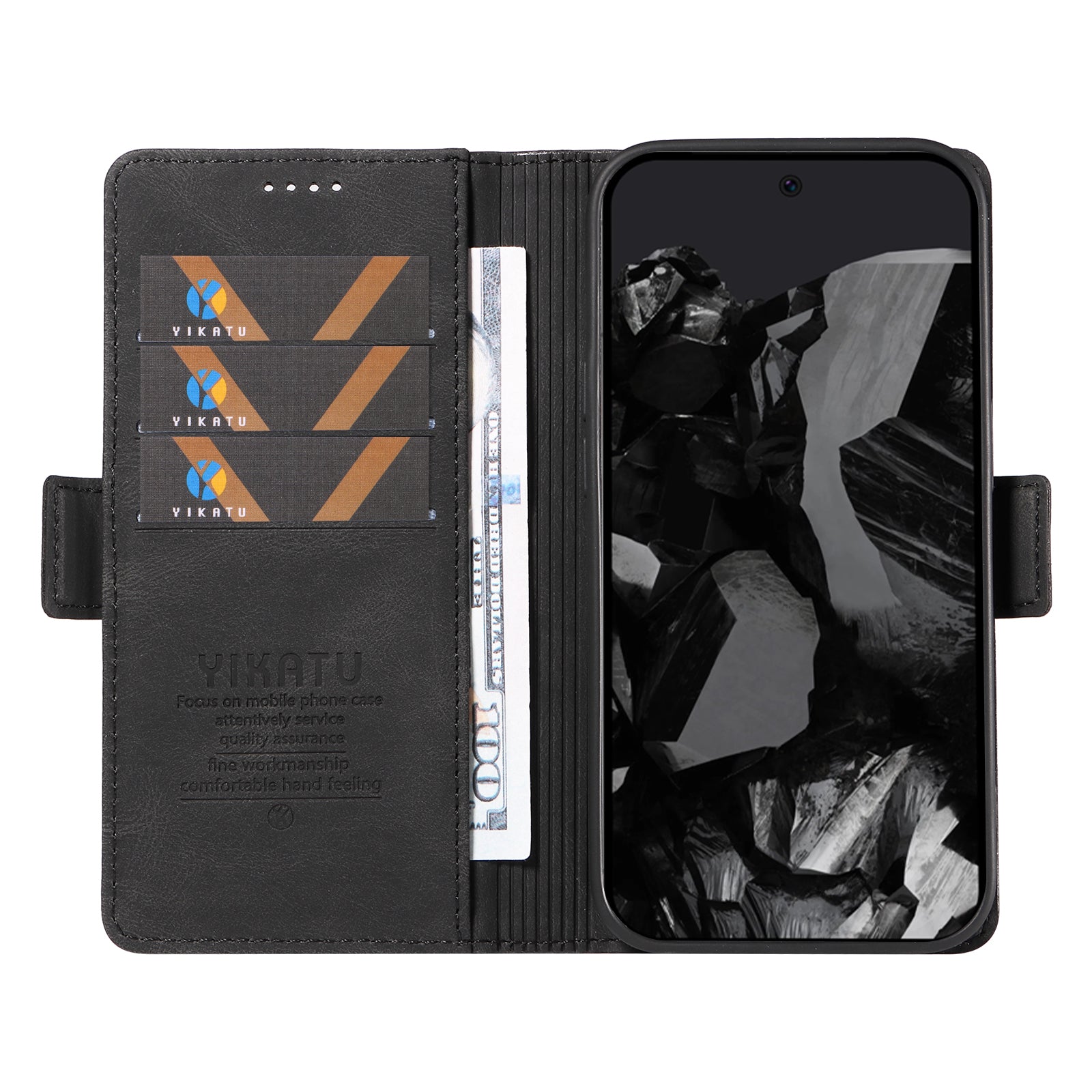 YIKATU YK-004 For Google Pixel 9 Pro Case Skin-Touch Leather Phone Cover YIKATU YK-004 For Google Pixel 9 Pro Case Skin-Touch Leather Phone Cover